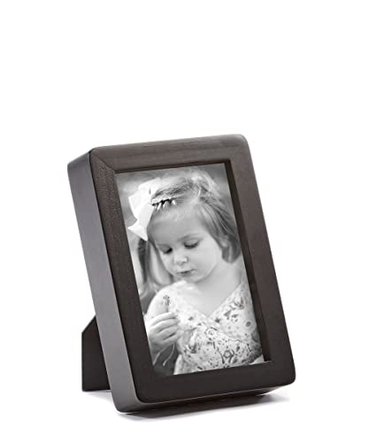Giftcraft 094973 Black Photo Frame, Holds a 4 x 6 Photo, 7.1-inch Length, Poplar, MDF, paper and glass