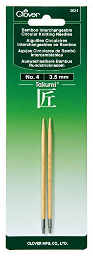 Clover 3634 Needlecraft Takumi No.4 Bamboo Interchangeable Circular Knitting Needles