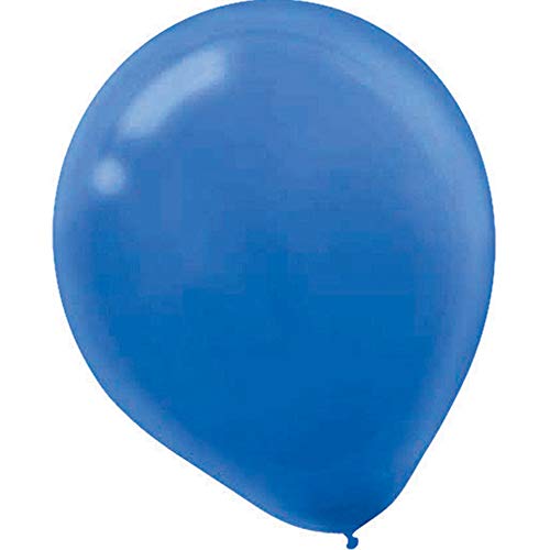 Amscan Enchanting Bright Royal Latex Balloons Party Supplies for Any Occasion, 5", Blue