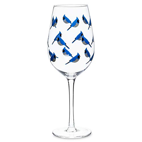 Abbott Collection  27 GOB Jay Goblet, Clear/Blue