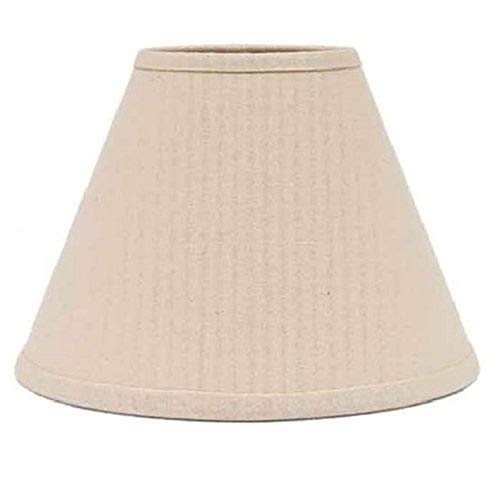 Home Collection by Raghu Farmhouse Solid Buttermilk Lampshade, 12"