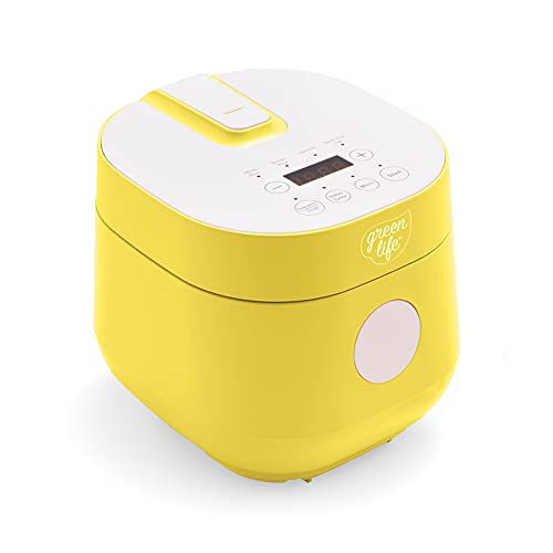 Cookware Company GreenLife Healthy Ceramic Nonstick Go Grains Yellow Rice and Grains Cooker