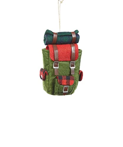 Giftcraft 683382 Christmas Backpack Ornament, 5-inch Height, Polyester