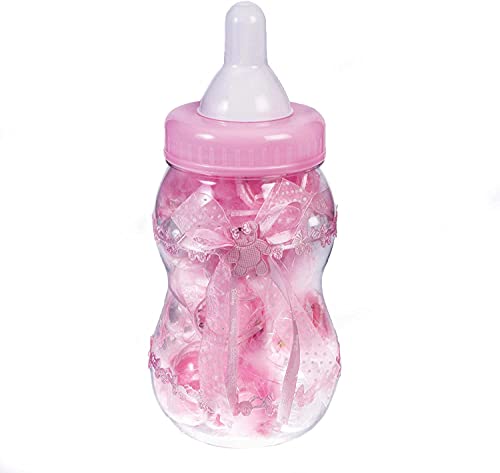 Forum Novelties Pink 13.5" Fillable Jumbo Baby Girl Shower Bottle Game Piggy Bank Party Favor