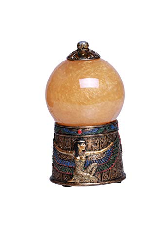 Pacific Trading Giftware Egyptian Goddess Isis Sand Storm Fortune Ball, 7 1/4 Inch