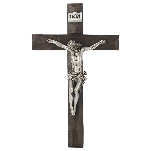 Roman Silver Crucifix, 7.5"H
