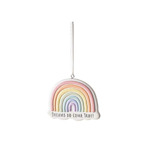 Ganz MX179671 Dreams Do Come True Rainbow Ornament, 3-inch Width, Resin and Polyresin