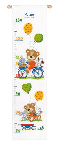 Vervaco Counted Cross Stitch Kit: Height Chart: Playful Bear, 18 x 70cm, N