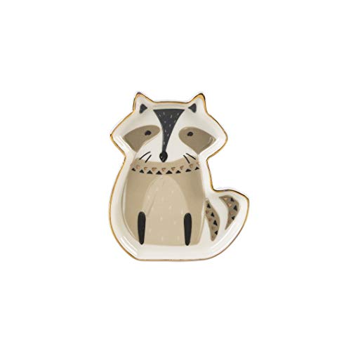 Ganz CB175112 Decorative Trinket Dish, 5-inch Depth (Raccoon)