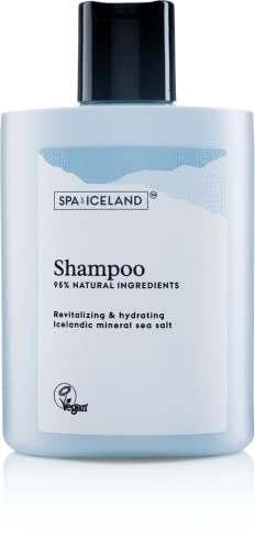 Spa of Iceland Natural Hydrating Sulfate Free Shampoo - Moisturizing Vegan Shampoos For All Hair Types - No Chemical/Paraben - Volumizing With Sea Salt And Sweet Almond Oil For Women And Men - 300ml
