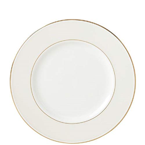 Lenox Opal Innocence Stripe Gold Accent Plate