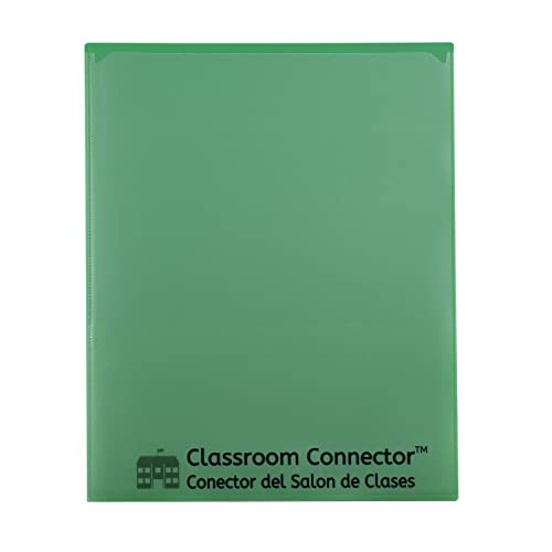 C-Line Classroom Connector School-to-Home Folders, Green, 25 per Box (32003)