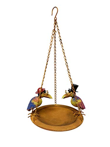 Continental Art Center Inc. CAC11490 Birdfeeder Hanging Bird Feeder, Brown