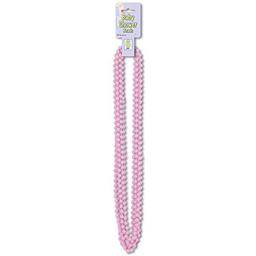 Beistle Pink Baby Shower Beads, 33Inch