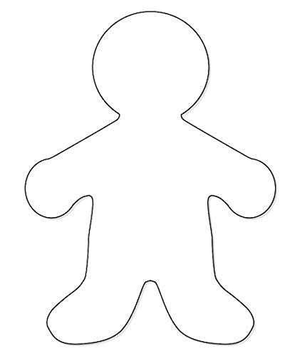 Hygloss Products Big White Paper Cut-Outs - Person Shape - Great for Arts & Crafts - Many Creative Uses - 16 Inches Tall - 25 Pcs