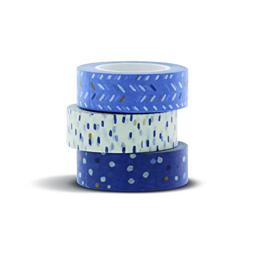 Rediform Filofax Accessory, Indigo Collection, Washi Tape, Set of Three (B132765)