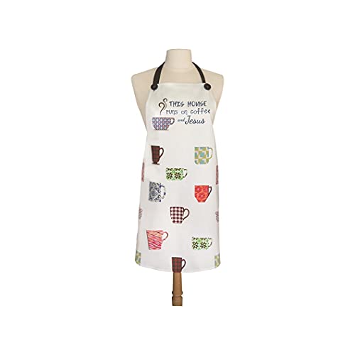 Manual SOATHR This House Runs on Coffee and Jesus Apron, 30-inch Height