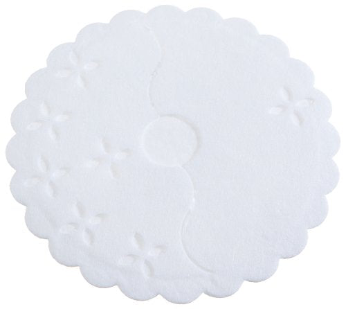 HIC Regency Stem Wraps for the bases of stemmed glasses, 12 White Disposable Fabric Covers