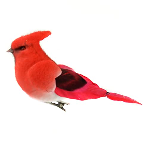 Midwest Design Imports Red Felt Cardinal, 4.75"