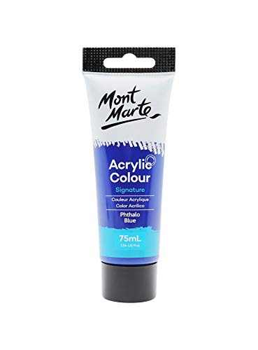 Mont Marte Acrylic Paint Studio 75ml - Phthalo Blue