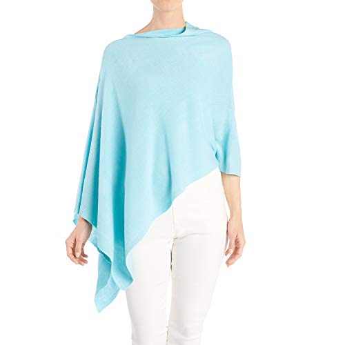 TGB Brands Women‚Äôs Versatile Lightweight Poncho Shawl Wrap | Wear Multiple Ways | 15 Colors | Fashionable Clothing Accessory | OSFM