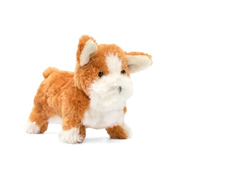 CocoTherapy Oscar Newman Corgie Pipsqueak Toy, 5-inch Length, Tan and White