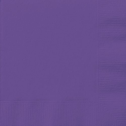 Unique Industries Neon Purple Beverage Napkins, 20ct