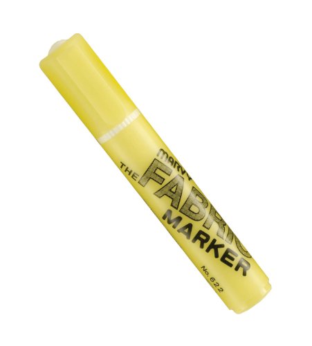 Uchida Marvy Broad Point Fabric Marker Art Supplies, Fluorescent Yellow