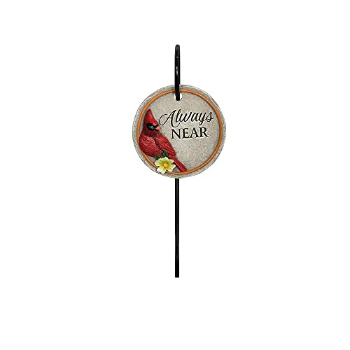 Carson Home 12879 Always Near Cardinal Memorial Mini Floral Pick, 12-inch Height, Resin