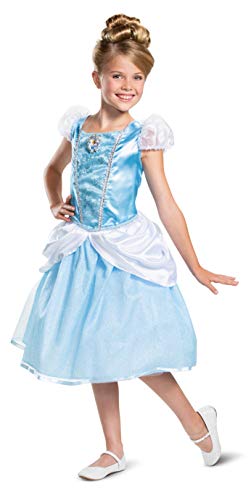 Disguise Disney Princess Cinderella Classic Girls' Costume, Blue