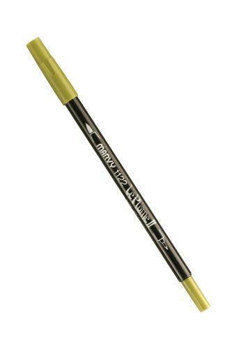 Uchida Marvy Extra Fine Tip Le Plume II Double Ender Marker Pen Art Supplies, Jungle Green