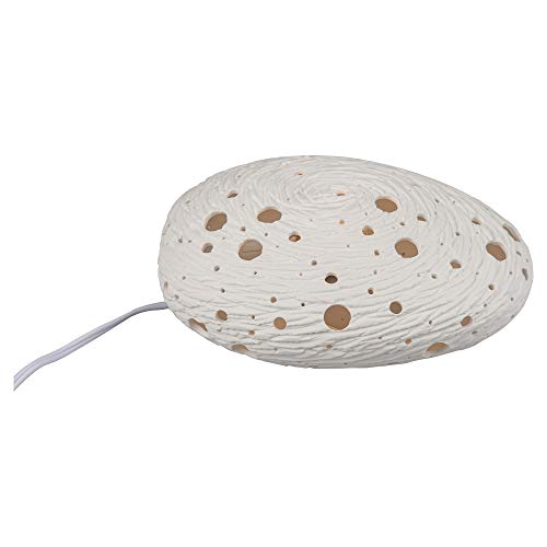 BIA Cordon Bleu Stone Porcelain Lamp, 10.75-inch Length, White