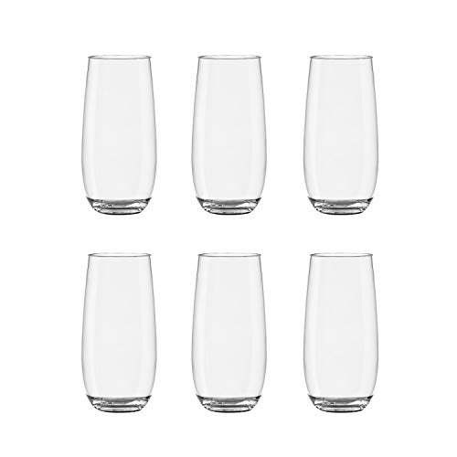 TarHong Montana Tritan Highball Glass, 18 oz, Tritan Premium Plastic, Set of 6