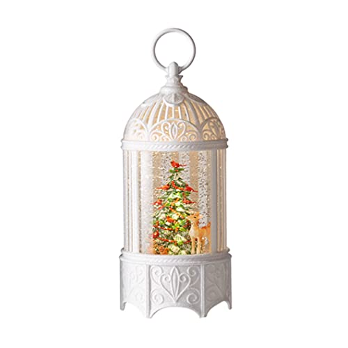 RAZ Imports 2022 Holiday Water Lanterns 10.25" Christmas Tree Lighted Water Birdcage