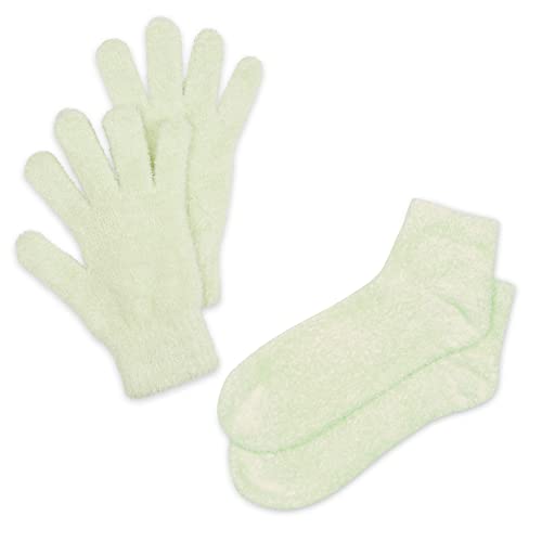 Bucky Aloe-Infused Therapeutic Moisturizing Spa, Gloves & Socks Set, Mint