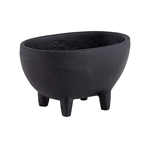 Creative Brands Small Cast Iron Footed Serving Bowl, 5 Inch (W)