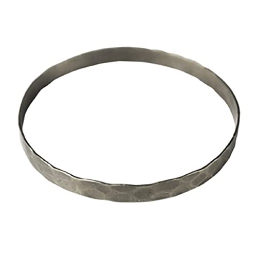 HomArt AREOhome Eve Hammered Bangle, Silver - Small