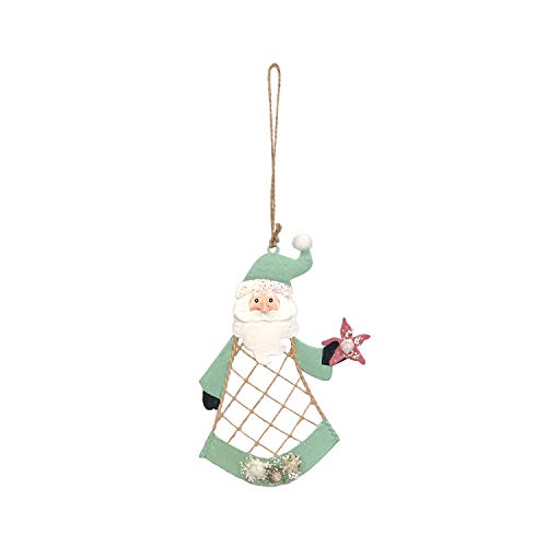 Beachcombers B23372 Seashore Santa Hanging Ornament, 5-inch Height