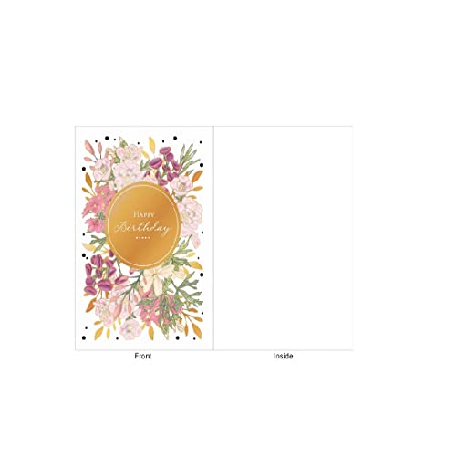 Design Design Birthday Floral Bouquet Birthday Card - Her