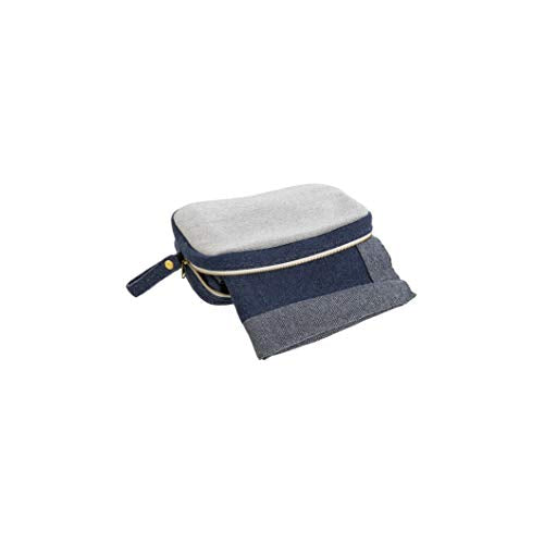 Ganz CB174476 Travel Throw with Pouch, Set of 2 (Blue Color Block)