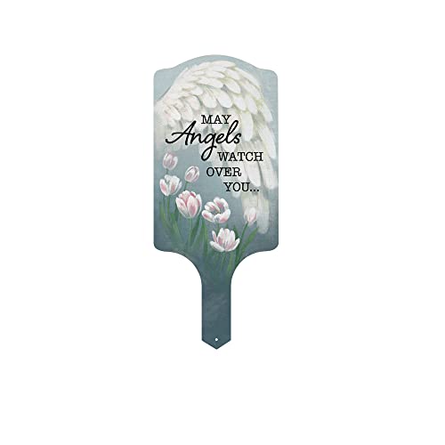 Carson Home 11929 Angels Watch Garden Stake, 15.5-invh Height, UV Printed and Powder Coated Metal