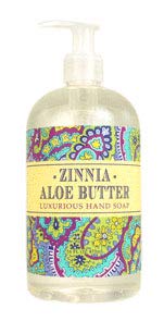 Greenwich Bay Trading Company Botanical Collection: Zinnia Aloe Butter 16oz Hand Soap