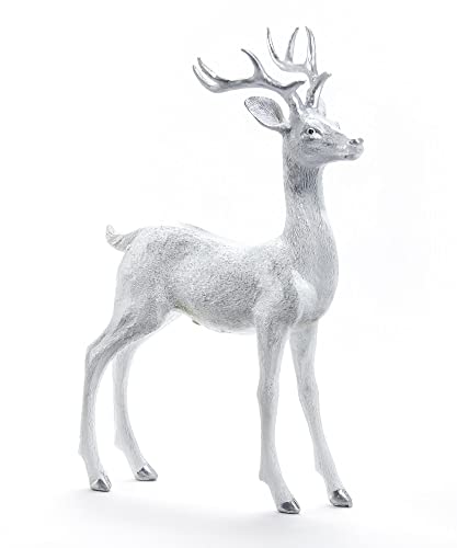 Giftcraft 682042 Christmas Standing Reindeer Figurine, 11.41 inch, Polyresin