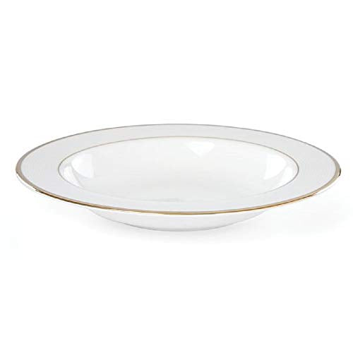 Lenox Opal Innocence Stripe Gold Rimmed Bowl