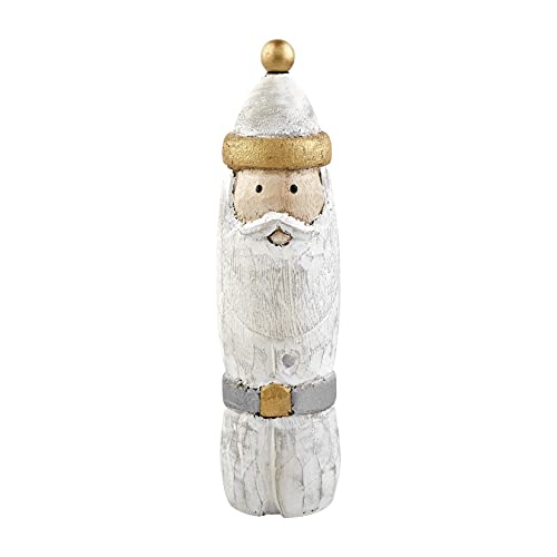 Mud Pie Small Gold Santa Sitter, 12-inch Diameter