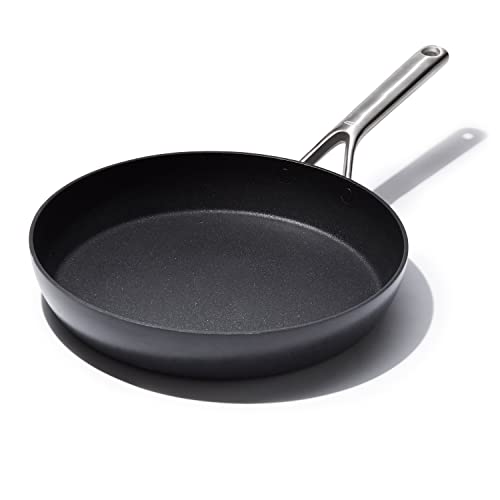 Cookware Company OXO Professional Hard Anodized PFAS-Free Nonstick, 12" Frying Pan Skillet, Induction, Diamond reinforced Coating, Dishwasher Safe, Oven Safe, Black