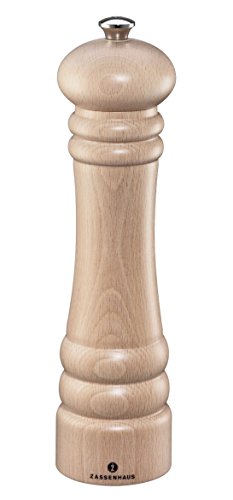 Frieling Zassenhaus M020052 Berlin Wood, Refillable Manual Grinder, 9.4 Inches, 9.4-Inch, Natural Salt Mill