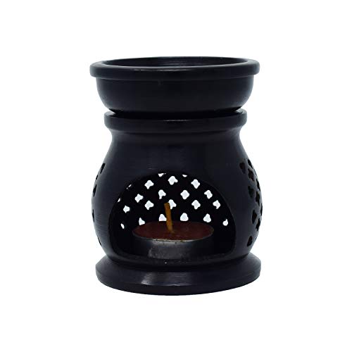 Hashcart Essential Oil Burner - Scented Wax Melt Warmer - Aromatherapy Aroma Oil Diffuser || Decorative Tealight Candle Holder for Home, Spa, Office | Gifts