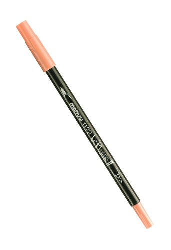 Uchida 1122-C-57 Marvy Extra Fine Tip Le Plume II Double Ender Marker Pen, Rose Pink