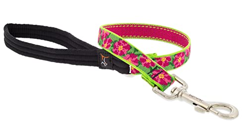 Lupine Pet Traffic Leash 2-Foot by 3/4" Wide Petunias